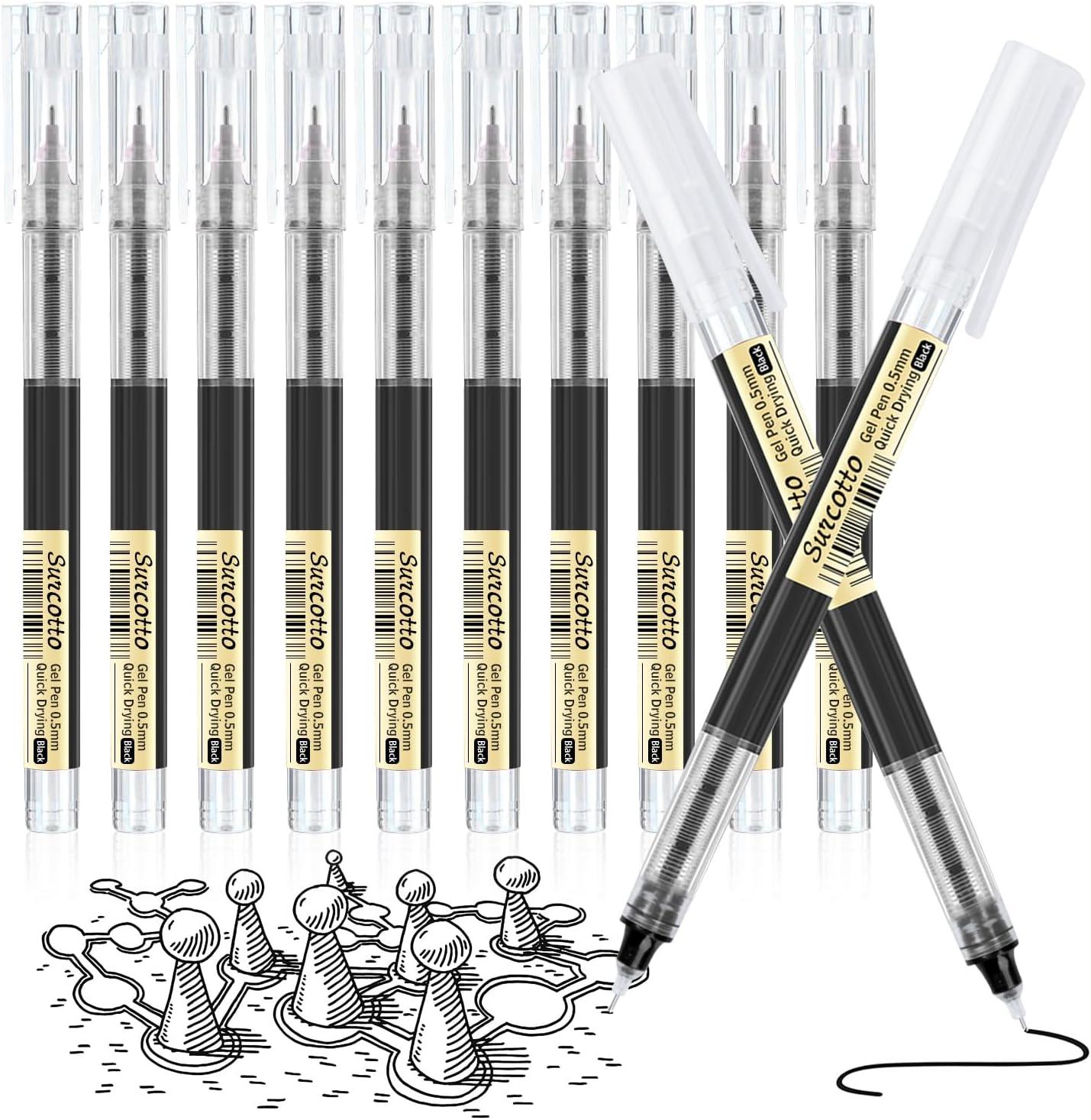 🖊️ ปากกาเจล Surcotto 0.5 มม. (12 ด้าม) — ชัดเจน สไตล์ รวดเร็ว