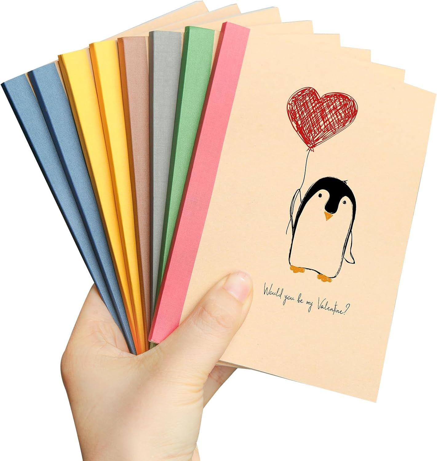 📒 ชุดสมุดโน้ตกระดาษคราฟท์ A6 (8 ชิ้น)