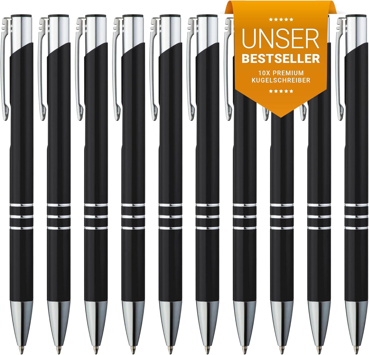 🖊️ ปากกาลูกลื่นพรีเมี่ยม (10 ด้าม) - มีสไตล์และเขียนได้สบายมือ